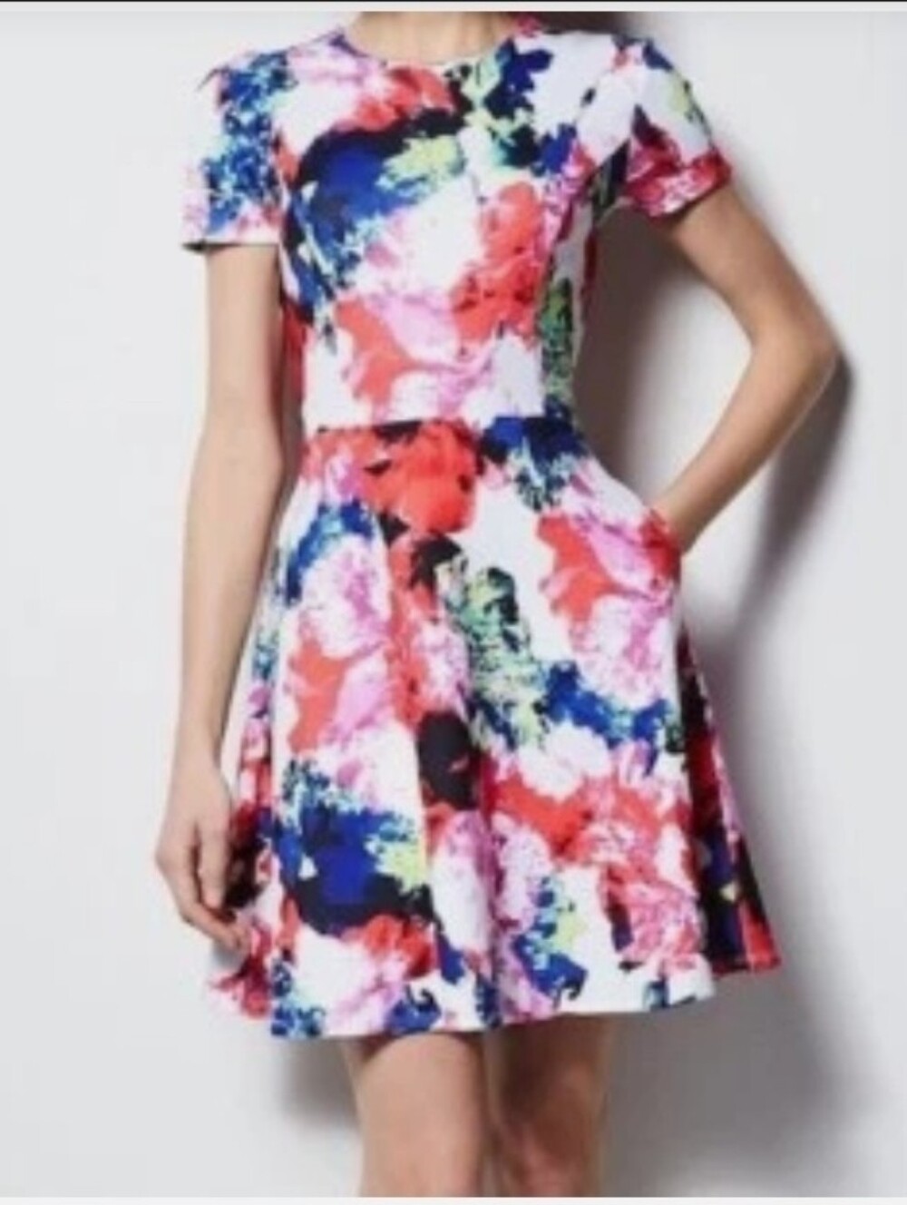 Milly for Design Nation Rosabella Floral Scuba Dress